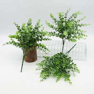 Piante Verdi Artificiali Ornamenti di <span class=keywords><strong>Eucalipto</strong></span> Mazzo di Foglie Erba Decorativa Piante Artificiali - Product Image 1