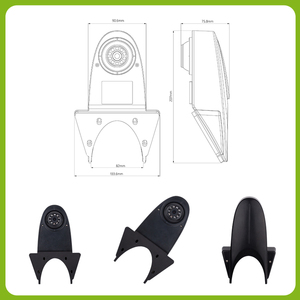 Kunden spezifische Auto-Infrarot-Nachtsicht-Rückfahr kamera IP68 Wasserdichte Revere-Kamera - Product Image 5