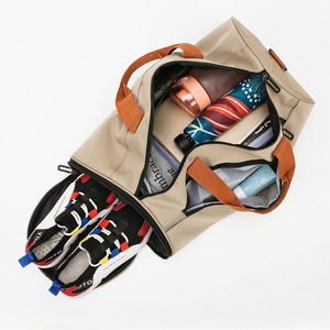 Casual Canvas Weekend Overnight Duffel <b>Bag</b> Portable Cylinder Travel Handbag Multi-purpose Sports Shoulder <b>Bag</b> For Men Women - Product Image 6