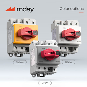 Mady 600V/800V/1000V/1200V 16a 32a interruptor de aislamiento Pv seccionador mango giratorio seccionador interruptor giratorio aislador de CC - Product Image 3