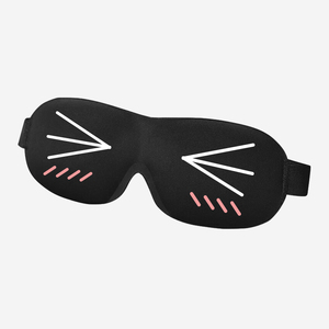 Masque de sommeil de dessin animé, couvre-yeux profilés en 3D, masque pour les yeux bloquant la lumière de repos profond avec bandages élastiques réglables pour les dormeurs latéraux - Product Image 2