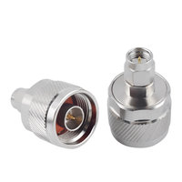 Adaptador RF Macho N a Macho Tipo SMA, Conector Coaxial de Cobre Puro Niquelado para Pruebas RF y Sistemas de Antenas