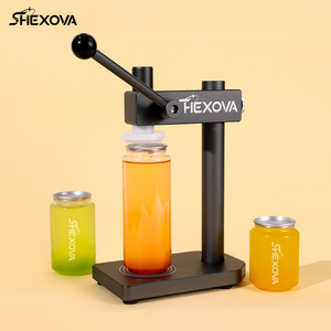 Machine de scellage manuelle pour canettes en plastique PET de haute qualité, scelleuse manuelle commerciale pour canettes de boissons, sodas, couvercles en aluminium - Product Image 1