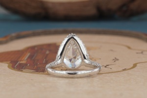 Anillo de Diamante Cultivado en Laboratorio de Oro de 14K para Mujer, Anillo de Diamante Sintético Elegante y Minimalista, Joyería Fina para Compromiso, Boda, Aniversario - Product Image 3