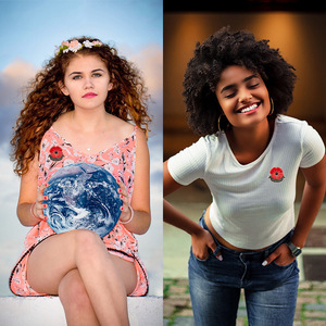 Broche en stock pour corsage commémoratif de la princesse Kate, épinglette en métal émaillé et coquelicot - Product Image 3