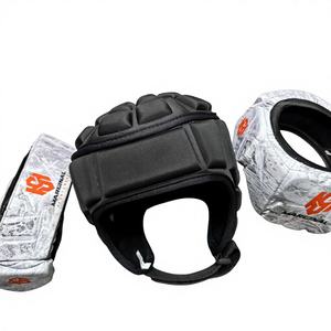 Casque de protection léger pour rugby 7v7 et flag football, coque souple rembourrée, respirant, réglable - Product Image 1