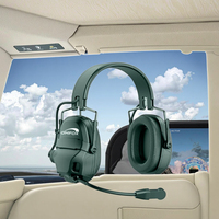 Prix d'usine Qualcomm Écouteurs de protection auditive supra-auriculaires étanches avec suppression du bruit ENC 85dB et fonction talkie-walkie double