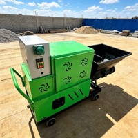 Machines à projeter du mortier à haute efficacité avec une structure durable pour les projets de plâtrage au ciment à grande échelle