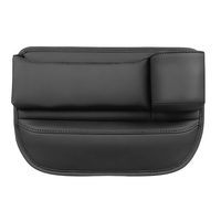 Boîte de rangement universelle personnalisable pour l'espace entre les sièges de voiture, en cuir PVC, avec porte-téléphone et porte-gobelet