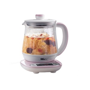 Tetera Eléctrica de Vidrio Little Bear Health Pot 0.8L, Automática, para Oficina, Color Gris Claro Rosado - Product Image 1