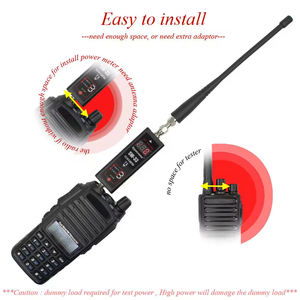 เครื่องวัดกำลังวิทยุและค่า SWR รุ่น Surecom SW-33 SW33 100W สำหรับคลื่นวิทยุ VHF UHF <span class=keywords><strong>125</strong></span>-525 MHz อุปกรณ์เสริมสำหรับวิทยุสื่อสารแบบมือถือ เครื่องวัดอัตราส่วนคลื่นยืน - Product Image 4