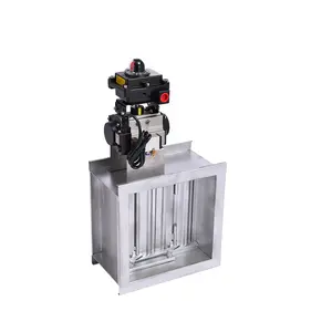 High Quality 70-280 Degree Fireproof Exhaust Air Volume Valve With Fire Damper Actuator