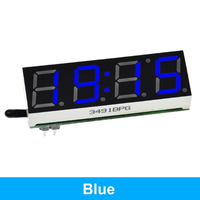 3 in 1 LED RX8025T Modul Jam Digital Suhu Tegangan DIY Termometer Waktu Voltmeter DC 5-30V untuk