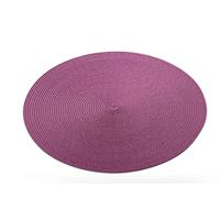 Sets de table modernes, uniques et personnalisés, ronds, tissés, écologiques, style zen asiatique, réutilisables, en plastique PP naturel