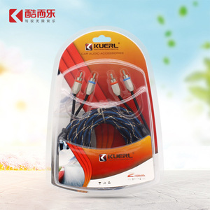 Cable RCA KUERL de 5M, Cable de Conexión de Audio para Auto, Macho a Macho, Trenzado de Cobre Puro, para Audio y Video - Product Image 1