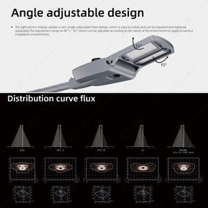 Kualitas tinggi 100 w-200 W All-in-One lampu jalan tenaga surya tempat parkir tiang dengan pengendali jarak jauh IP65 - Product Image 2
