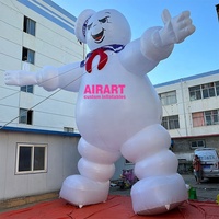 Personnage de fantôme géant gonflable de décoration de toit de maison d'Halloween