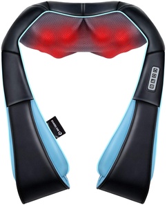 Para Luyao 8-Kneading <span class=keywords><strong>3D</strong></span> Electric Deep Tissue Shiatsu Masajeador de cuello y espalda Cinturón de masaje de cabeza para uso corporal - Product Image 1