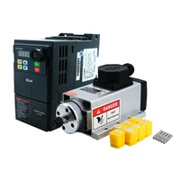 Kit de Motor de Husillo Refrigerado por Aire HLTNC 220V 1.5kW ER11 con Inversor VFD de 1.5KW para Máquina de Grabado CNC