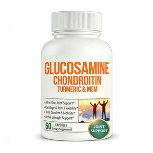 Capsule di Glucosamina Condroitina <span class=keywords><strong>MSM</strong></span> Integratore per il Supporto di Articolazioni e Ossa per Cartilagine, Salute delle Articolazioni e Flessibilità - Product Image 1