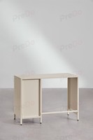 Bureau d'ordinateur en acier Predo OD-Lora08 avec 3 tiroirs, bureau de bureau moderne en métal, montage facile, poste de travail avec rangement