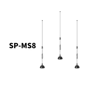 SP-MS8 metal chicote ao ar livre 144/430MHZ 10W cb caminhão móvel base magnética antena de rádio 27mhz cb antena