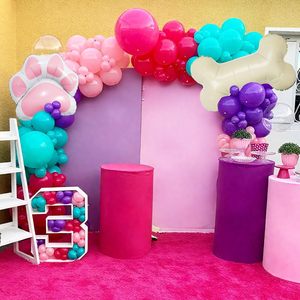 <span class=keywords><strong>Palloncini</strong></span> Personalizzati <span class=keywords><strong>con</strong></span> Impronta di Zampa Rosa e Palloncino in Foil a Forma di Osso e Zampa per Decorazioni di Feste a Tema Cucciolo per Ragazze, Compleanni e Baby Shower - Product Image 5