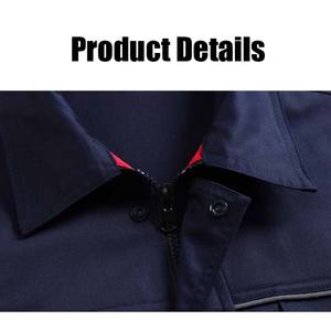 Combinaisons <span class=keywords><strong>de</strong></span> travail antistatiques en sergé teint en fil, 35% coton, épaisses, pour électriciens, techniciens <span class=keywords><strong>de</strong></span> <span class=keywords><strong>maintenance</strong></span>, mécaniciens industriels - Product Image 3