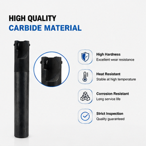 Fresa a spallamento quadrato indicizzabile BAP400R-25-160-C25-2T con inserti in carburo HRC45-55 APMT1604, diametro 25mm, lunghezza 160mm - Product Image 3
