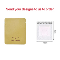 AT PACK Sac d'égouttement de café de voyage imprimé personnalisé Verser sur sac de café d'égouttement Filtre à café Boîte d'égouttement instantanée