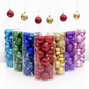 2024 2025 Weihnachten Santa Ball Set für Home Party Weihnachts ball Bunt 4 cm 6 cm 8 cm Baum hängen Kugel dekorativ