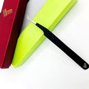 แหนบขนตาปลอมทำจากสเตนเลสอุปกรณ์ความงามที่จับเพชรออกแบบโลโก้ได้ตามที่ต้องการ - Product Image 2