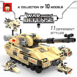 Armoured دبابة مدرعة بلاستيكية صغيرة legobuilding لعبة المكعبات للأطفال الطوب مجموعات الطوب الأطفال هدايا بالجملة تعليمية أخرى