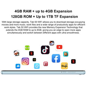 Scheda Blackview 50 Wifi <span class=keywords><strong>8</strong></span> <span class=keywords><strong>pollici</strong></span> HD 4GB + 128GB 5580mAh batteria RK3562 Quad Core doppio altoparlante WIFI 6 Android 13 Tablet PC - Product Image 5