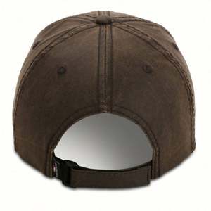 Casquette de baseball en tissu sergé enduit PU personnalisé, style rétro Oilskin, patch animalier, robuste, sportive, pour le travail et les affaires - Product Image 2