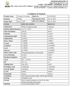 N-acétylcystéine de qualité alimentaire 99% <span class=keywords><strong>Nac</strong></span> 1kg N-acétyl-l-cystéine biologique CAS 616-91-1 - Product Image 5