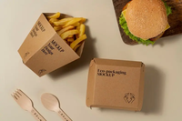 Máquina Automática de Alta Velocidad para Fabricar Cajas de Papel de Doble Carril, 400 Piezas/min, con Motor de Rodamiento y Engranaje para Contenedores de Comida para Llevar, Hamburguesas y Papas Fritas