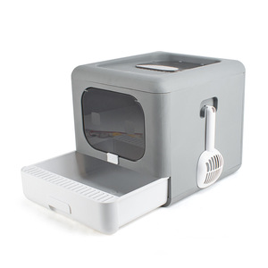 Pet malzemeleri kedi kum kabı tamamen kapalı süper büyük katlanır kedi kum kabı - Product Image 1