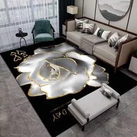 Nouveau design, prix abordable, tapis en velours 3D effet diamant doré, grande taille, style moderne de luxe, antidérapant, adapté aux animaux domestiques, rembourré
