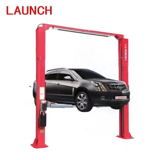 Launch TLT240SC Clear Floor 4000kg Car Lift Gantry 2 Post Double Cylinder Hydraulic Metal Lift Residential Garage Car Lift
