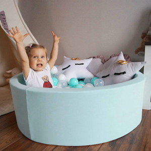 <span class=keywords><strong>Piscine</strong></span> à balles pliable en mousse souple verte personnalisée de 90 cm et 120 cm pour enfants, aire de jeux intérieure - Product Image 2