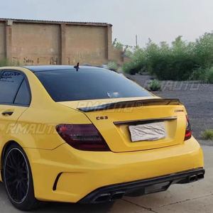 Aileron de coffre arrière style R en ABS pour Mercedes-Benz W204 berline 4 portes C350 C63 AMG 2008 2009 2010 2011 2014 - Product Image 3