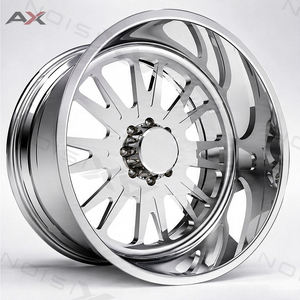 Jantes de camion forgées 20x12 22x14 26x16, jantes à rayons fendus polies 8x165.1 8x170 8x180 pour RAM 2500 Ford F-250 Silverado GMC Sierra - Product Image 1