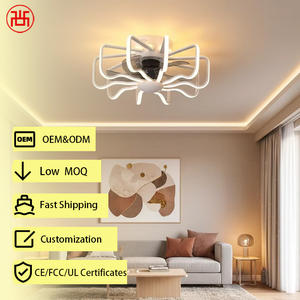 Ultra Quiet (<30dB) Smart <b>Ceiling</b> <b>Fan</b> for Master Bedroom, 5-Blade Metal Design, Reversible airflow, 6-Speed & Dimmable Light - Product Image 1