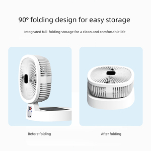 Ventilador de energía solar para uso en exteriores, circulación de aire, camping, portátil, alta resistencia al viento, uso doméstico, plegable y recargable - Product Image 3