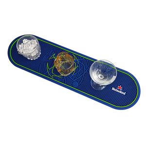 Heavy Duty PVC Silicone Bar Mat Custom Logo Rubber Pub Rail Mat Spill Proof Drip Tray Beer Mat Non Slip Countertop Pad - Product Image 6