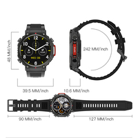 Reloj Inteligente P50 de 1.46 Pulgadas con GPS, Llamadas por Bluetooth, Resistente al Agua IP68, Monitoreo de Salud, Frecuencia Cardíaca, Reloj Inteligente Deportivo para Exteriores para Hombres y Mujeres 2026