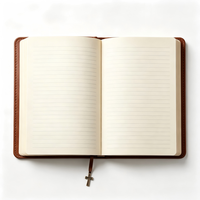 Carnet de prière chrétien A5 avec logo personnalisé en relief, couverture en cuir PU souple, journal biblique, cadeau religieux