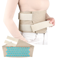 Ceinture de soutien lombaire en coton biologique avec boucle Lotus, réglable, pour massage par acupuncture, coussin lombaire de sport