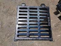 Couvercle de vidange tempête robuste 600*600mm carré EN124 D400 grille de ravin en fonte pour autoroute et port